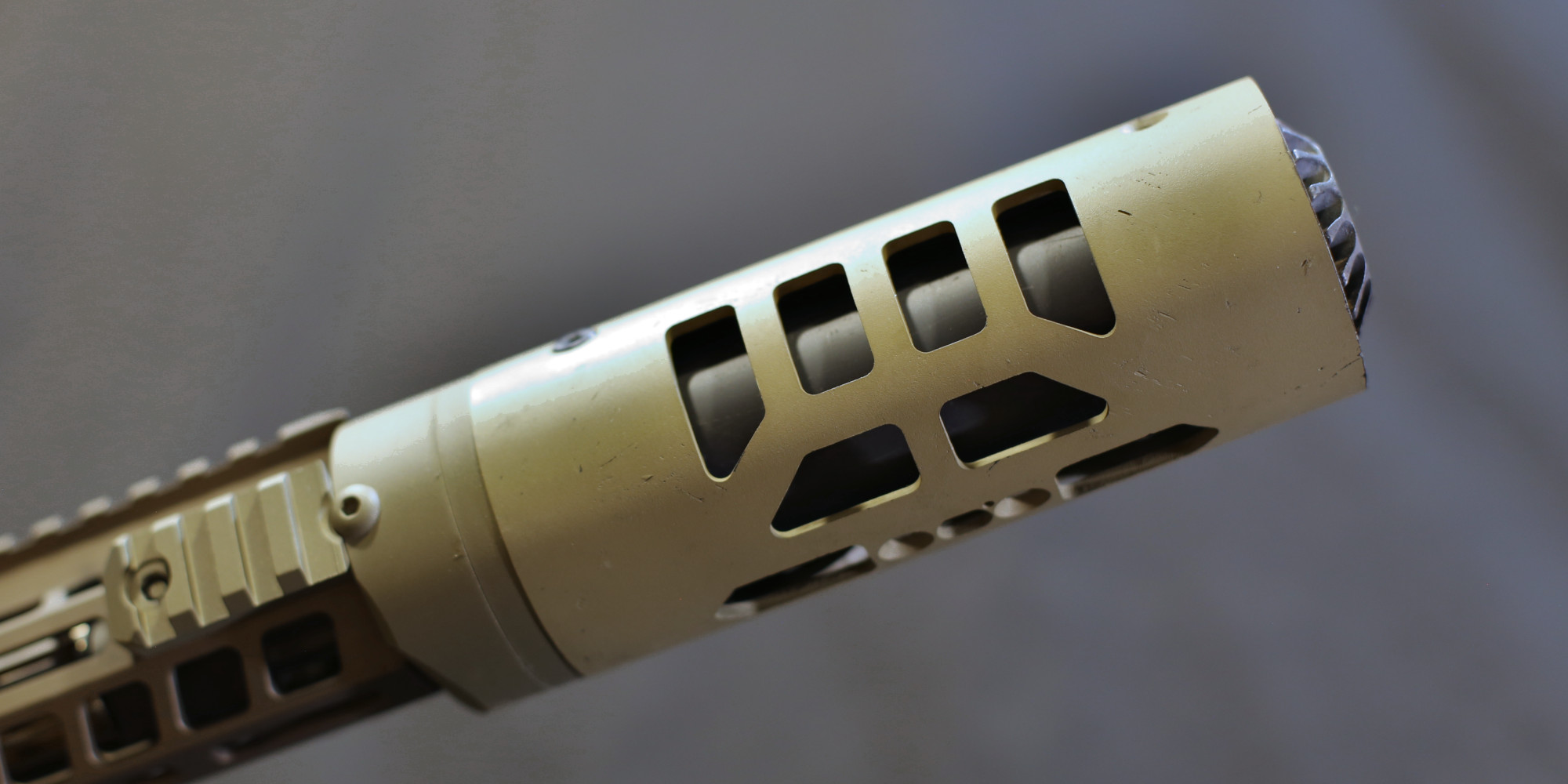 M-RAC initial design - External rail attachments (Early clamp-on conversion)