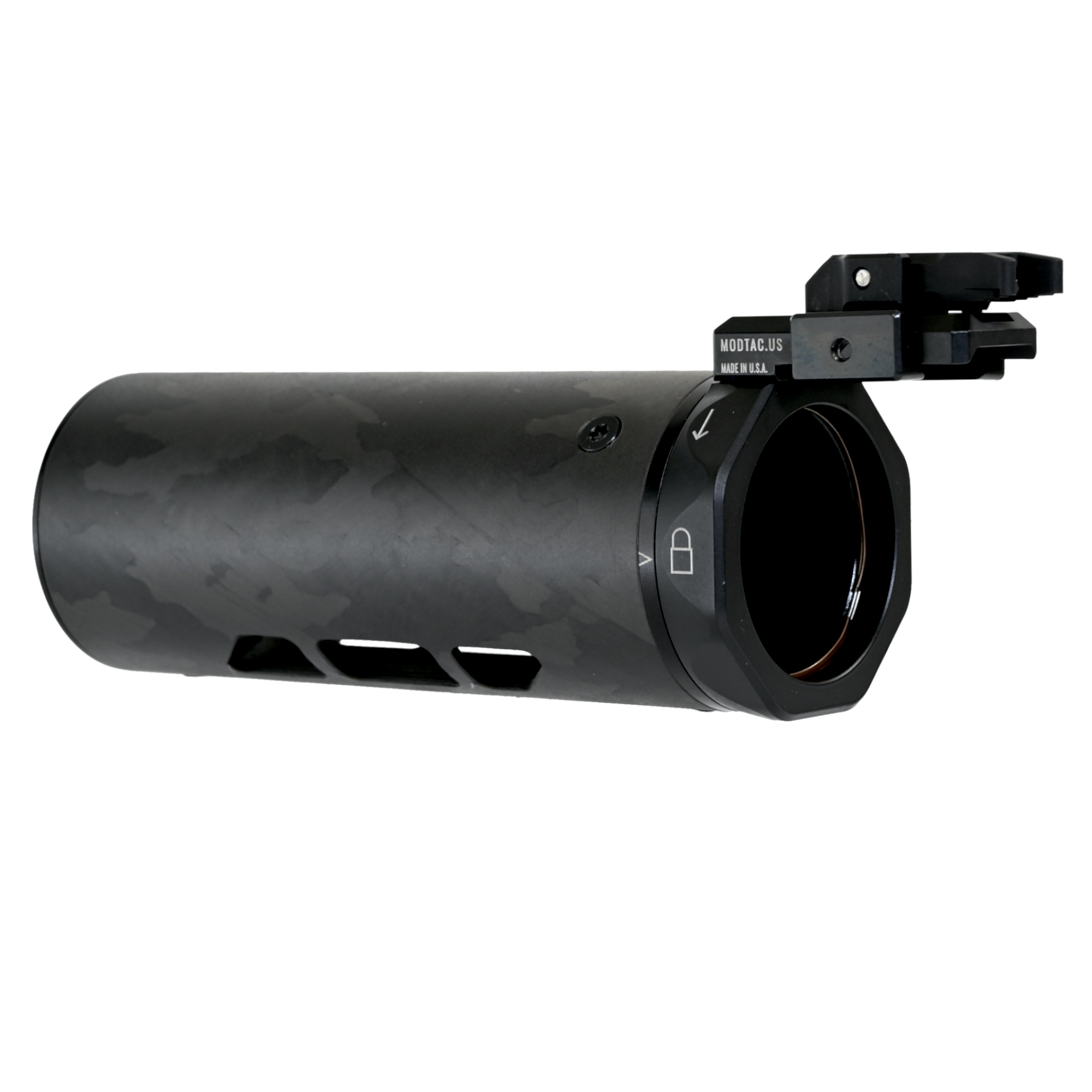 Unity Backup Front Sight - Folding mounted on U-RAC